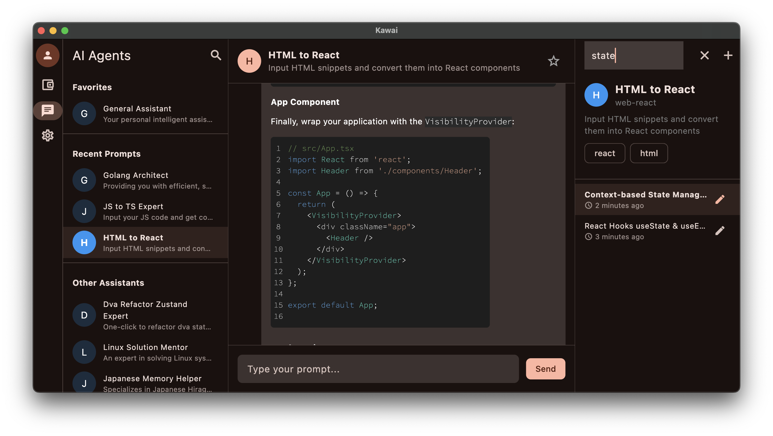 KAWAI AI Tools Interface